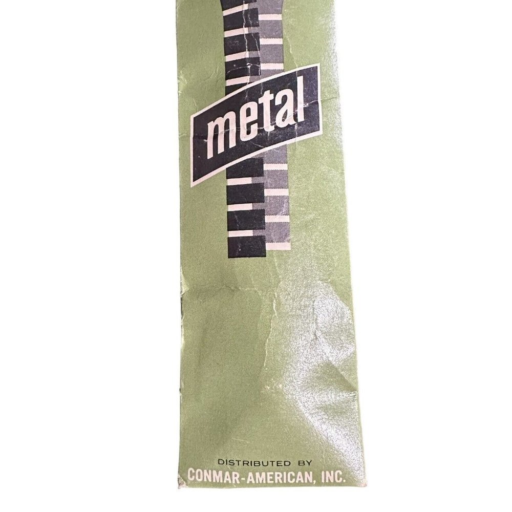 Vintage Conmar No/Snag 20” Metal Zipper Beige Scovill Military Sealed - Picture 4 of 8
